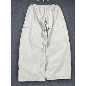 Adidas Essentials Cargo Pants Mens 2XL Beige wide leg Baggy Ripstop